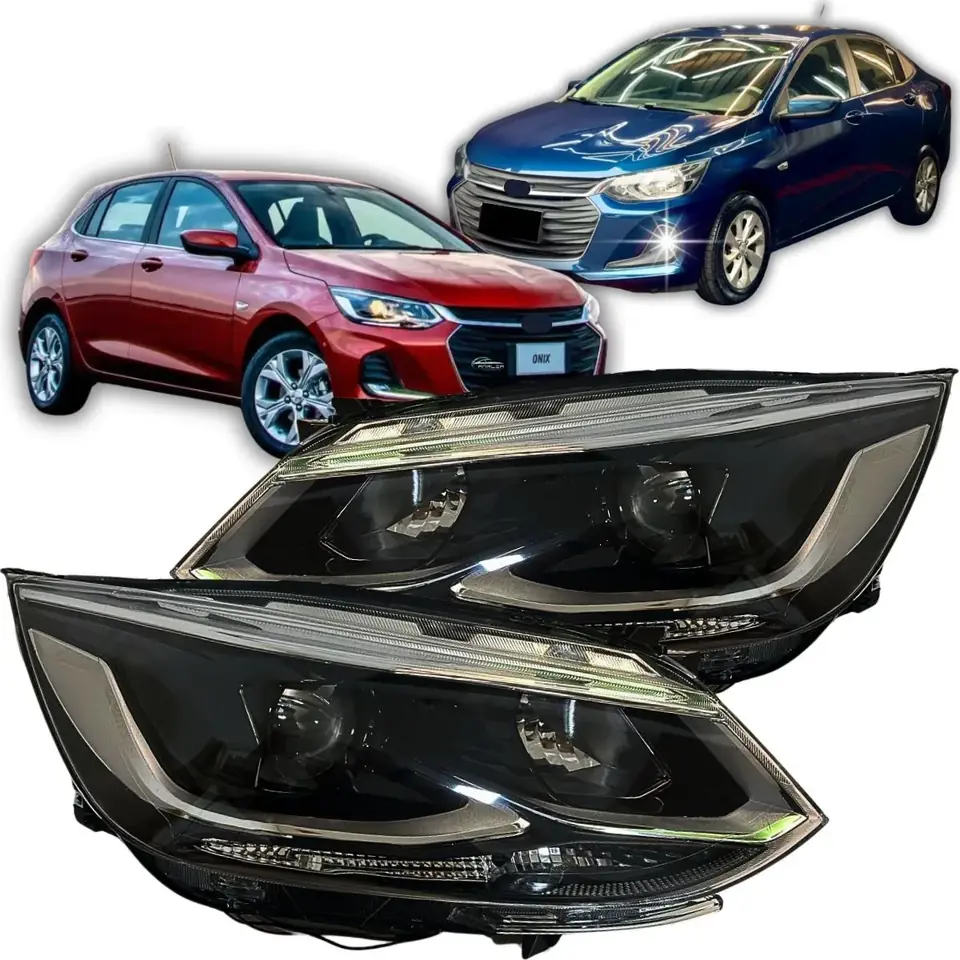 Par de faros delanteros Onix Lt Ltz Premier (2020, 2021, 2022 a 2025) con LED