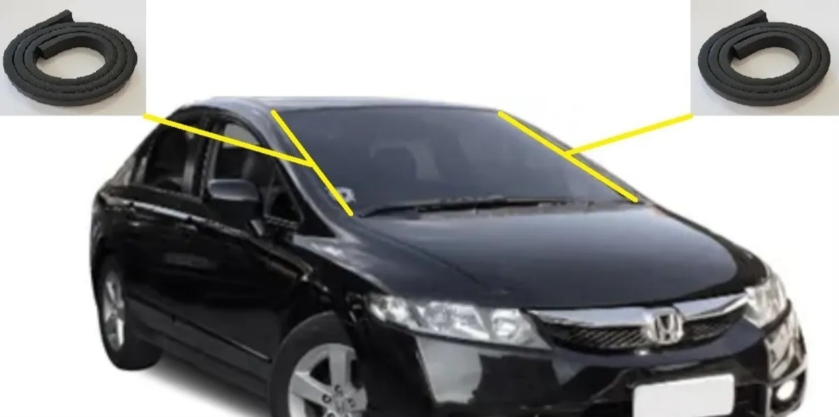 Molduras Laterales del Parabrisas – Honda Civic 2006 a 2012