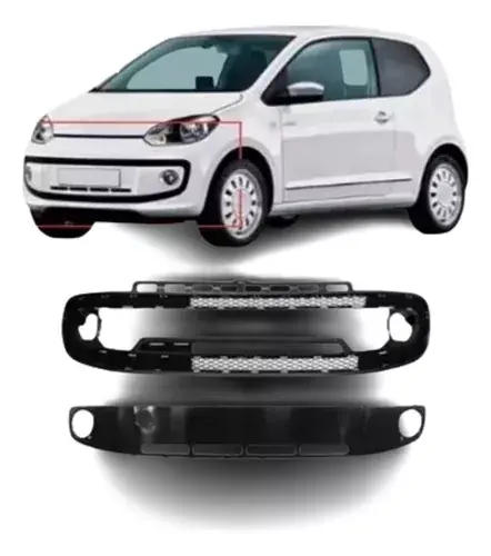 Combo Parrilla Delantera Y Moldura VW UP 2014-2017 NUEVO
