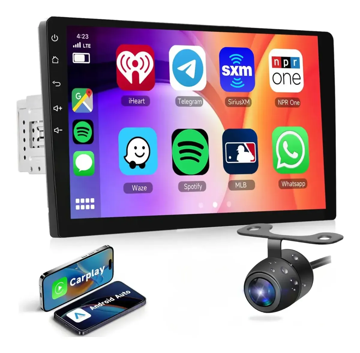 Multimedia Universal 1 DIN con Pantalla de 9" – Android Auto y Apple CarPlay