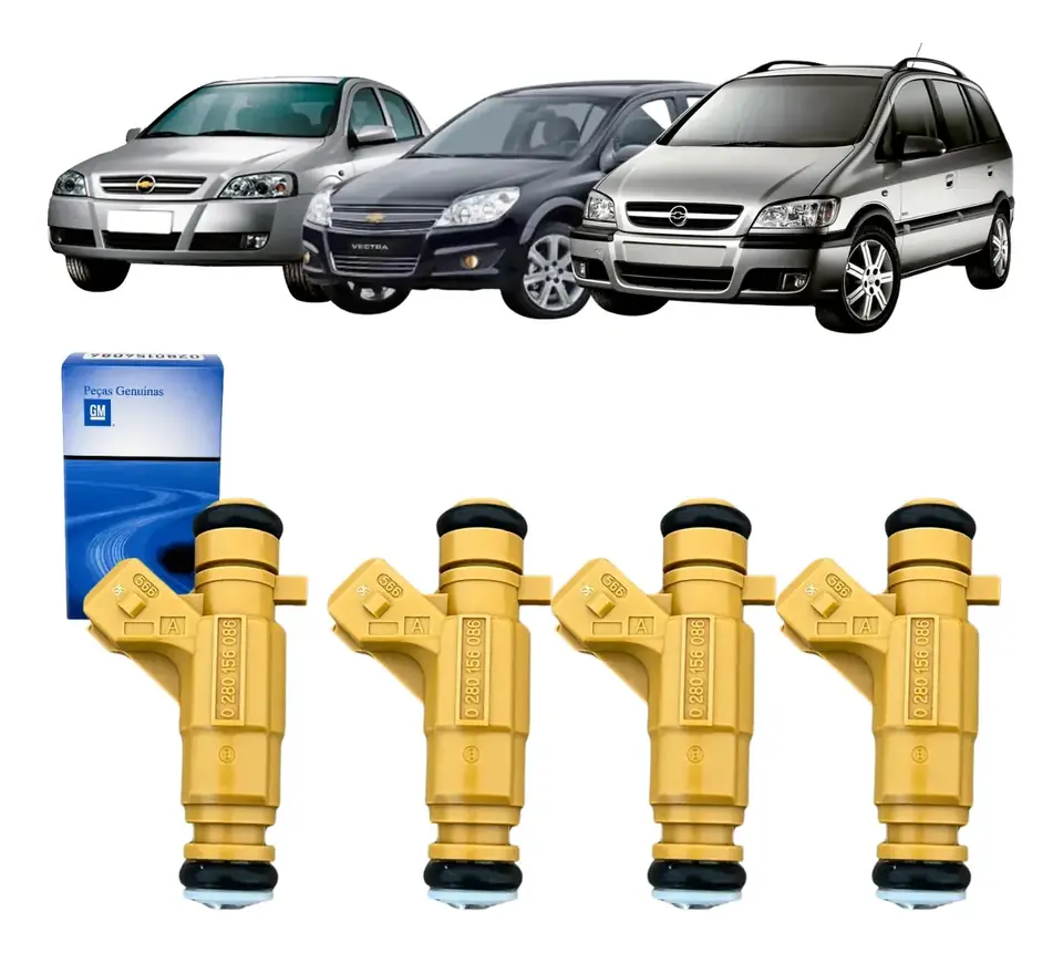 Juego de 4 Inyectores Chevrolet Astra, Zafira, Vectra, S10 y Blazer – Código 0280156086