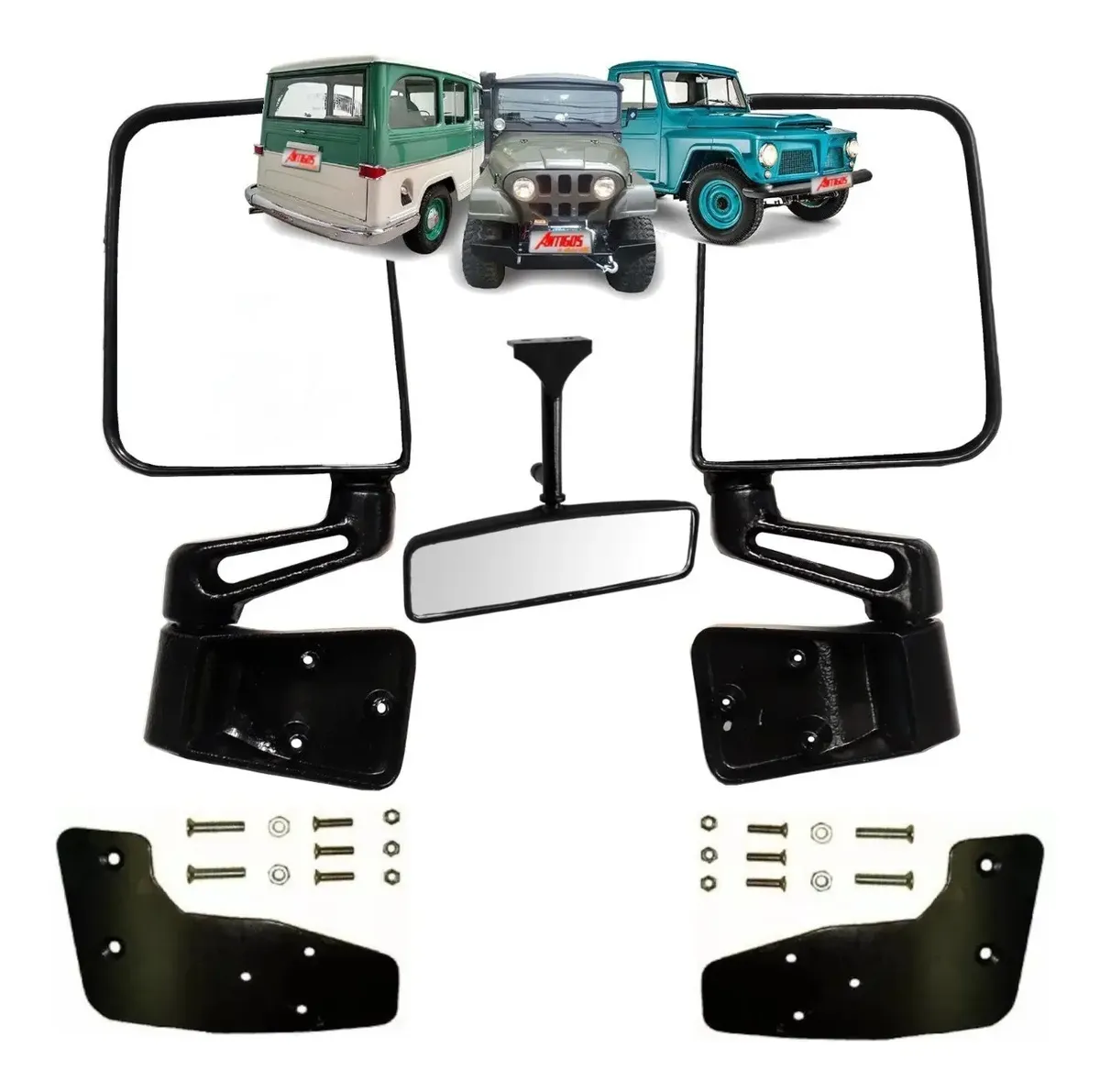 Jeep Mod Wrangler Combo Retrovisor + Interior (Kit completo