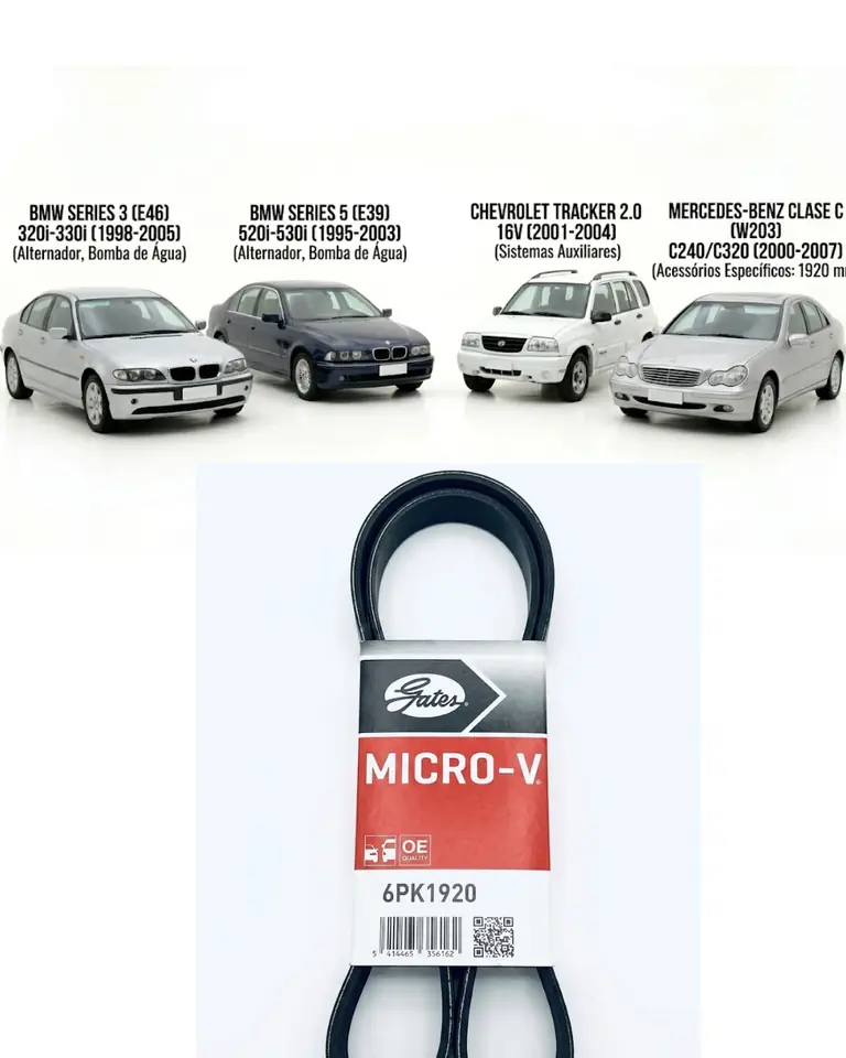 Correa Multi V / Serpentina Gates 6PK1920 (Micro-V®)