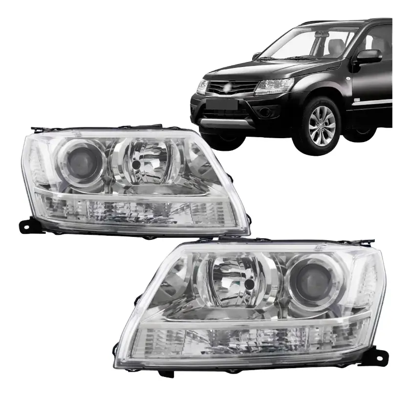 Farol Grand Vitara 2009 2010 2011 2012 Foco Duplo Cromado