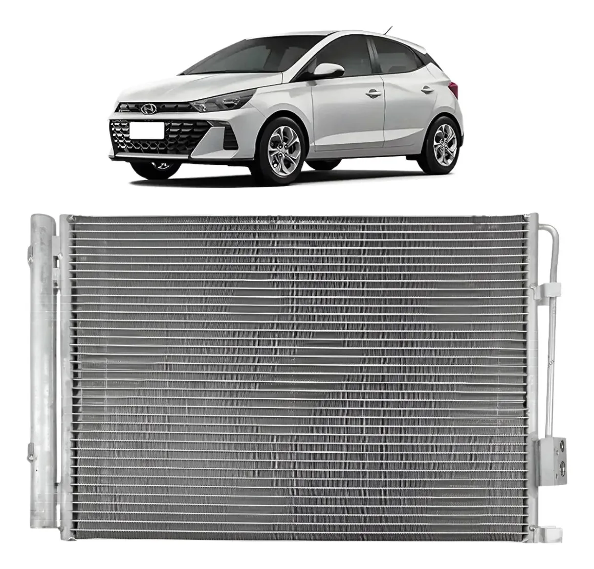 Condensador de aire acondicionado original para HB20 GDI 1.0|1.6 - 2024 2025 2026