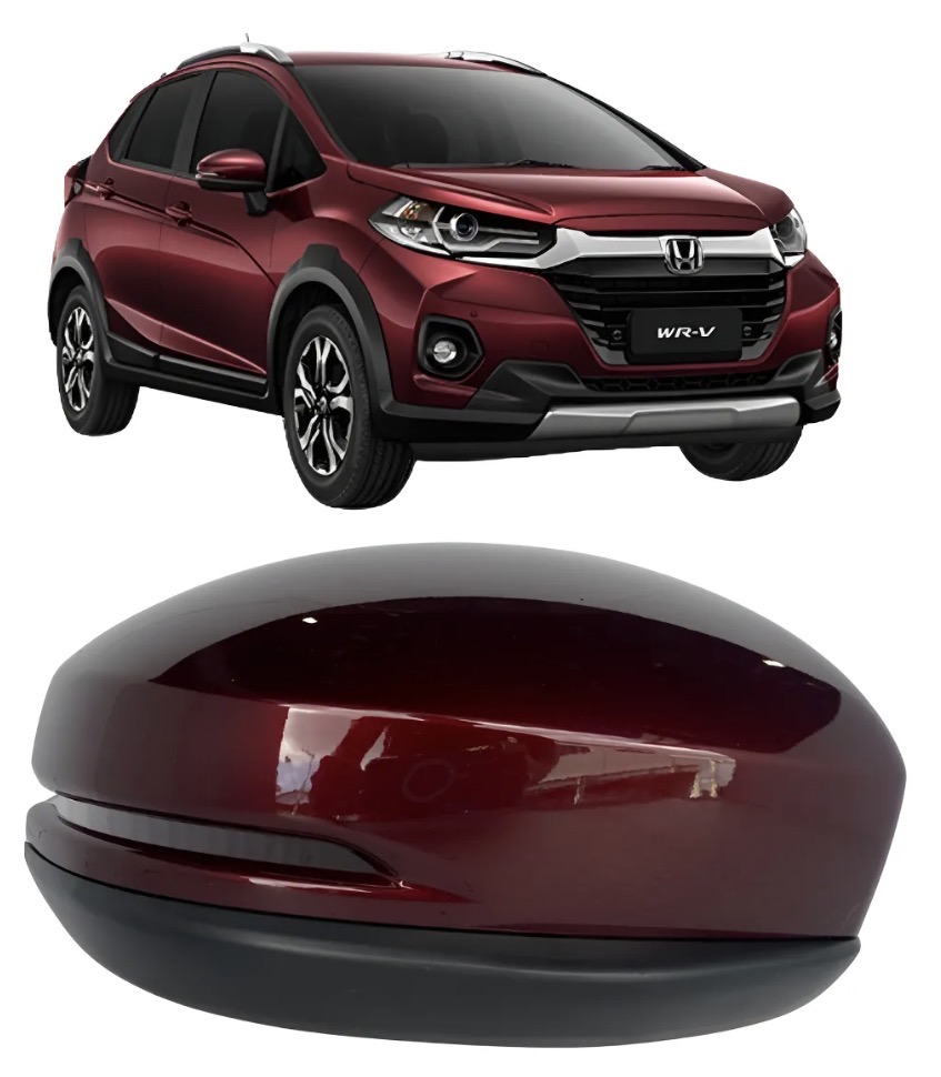 Tapa Retrovisor Honda Wr-v 2016 a 2020 Mercurio Rojo Con Agujero Ld