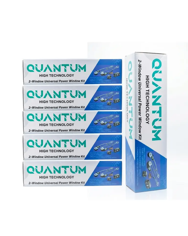Kit de Alzacristales Eléctricos Universales Quantum - Para 2 Puertas