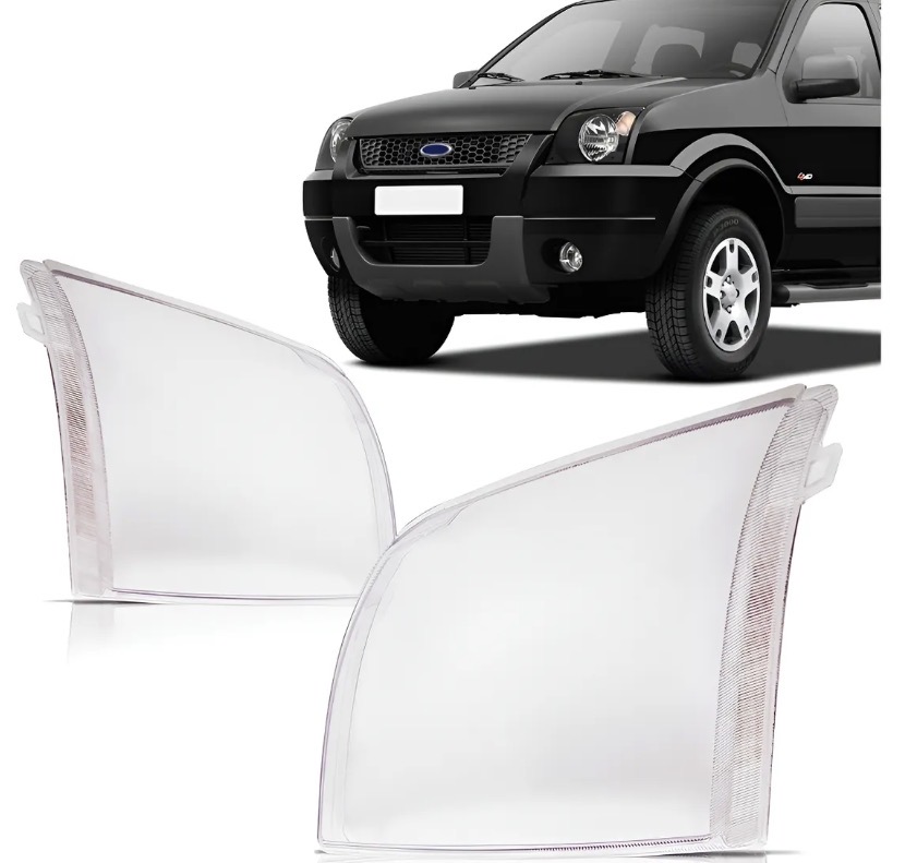 Par de lentes de faro Ecosport 2003 2004 2005 06 2007