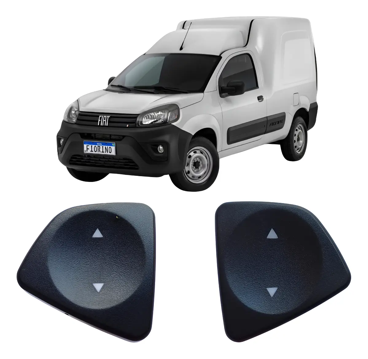 Kit de interruptores para elevalunas eléctricos para el nuevo Fiorino (derecho + izquierdo)
