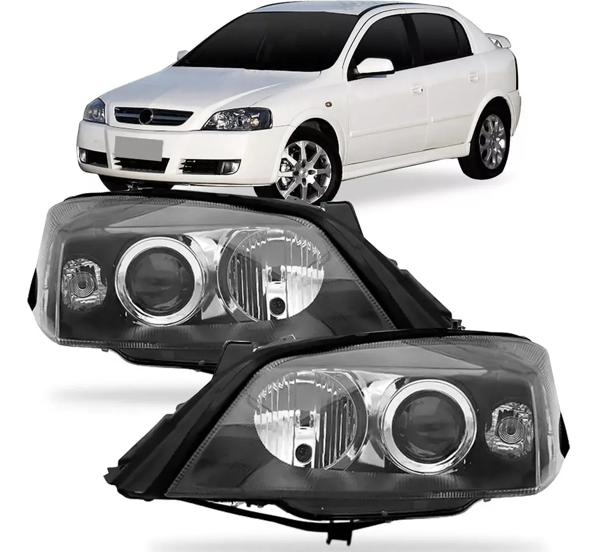 Par Farol Astra 2008 2009 2010 2011 Máscara Negra