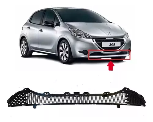 Parrilla inferior del parachoques delantero Peugeot 208 2013 2015