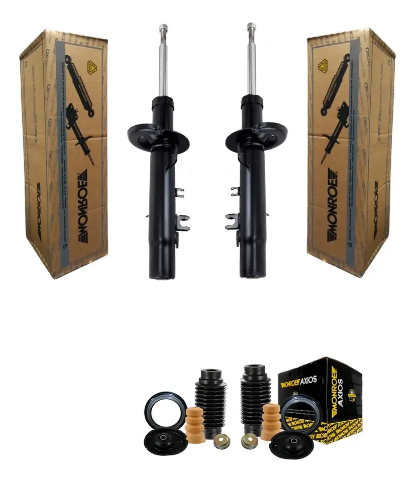 Par de amortiguadores originales Monroe + Kit delantero Citroën C3 Axios