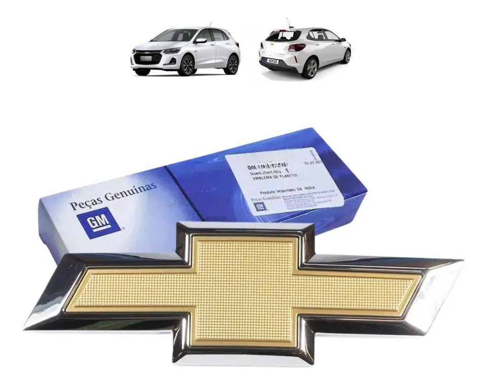 Emblema de tapa trasera Golden Tie Onix Hatch 2020/2024