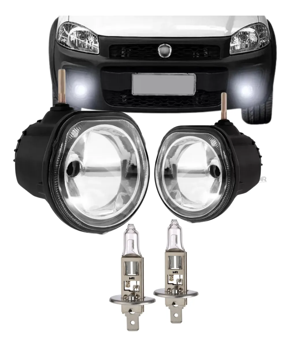 Par faro caminero Fiat Strada Working 2010 a 2020 Mile Faro + Lámparas