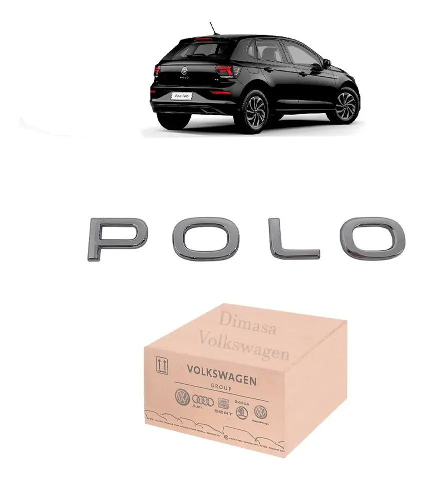 Emblema Trasero Nuevo Polo 2023 Original Vw Maletero