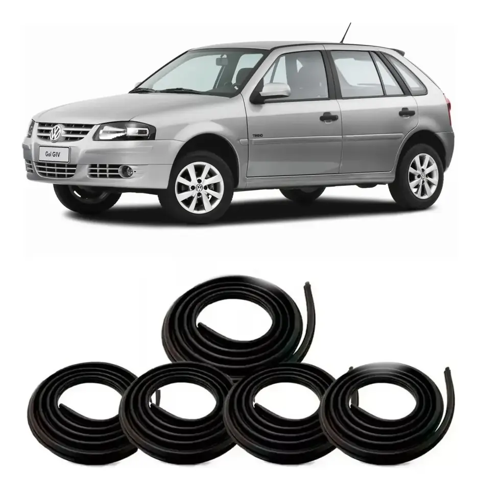 Kit de Burletes de Puertas y Baúl para Volkswagen Gol G2 / G3 / G4