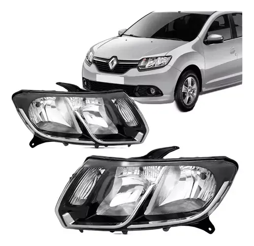 Sandero Logan Faro 2014 2015 2016 2017 2018 Doble Negro PRECIO UNITARIO