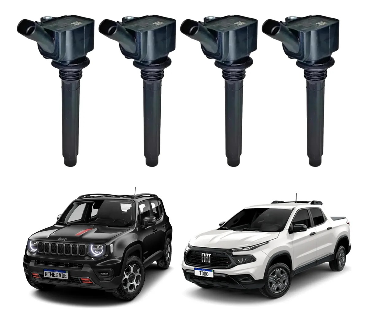 4 bobinas de encendido Toro Renegade Compass Flex Original Mopar