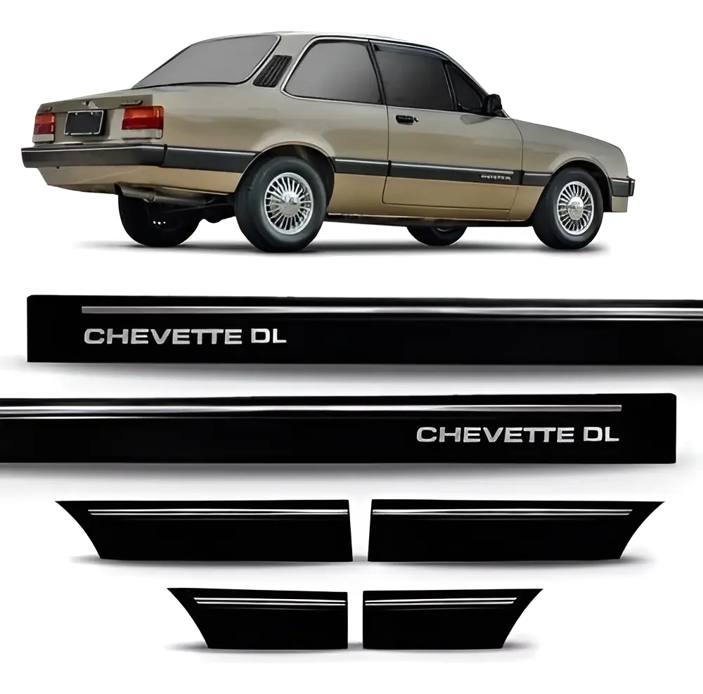 Kit de Molduras / Frisos Laterales Chevrolet Chevette DL 1987–1994 – 2 Puertas