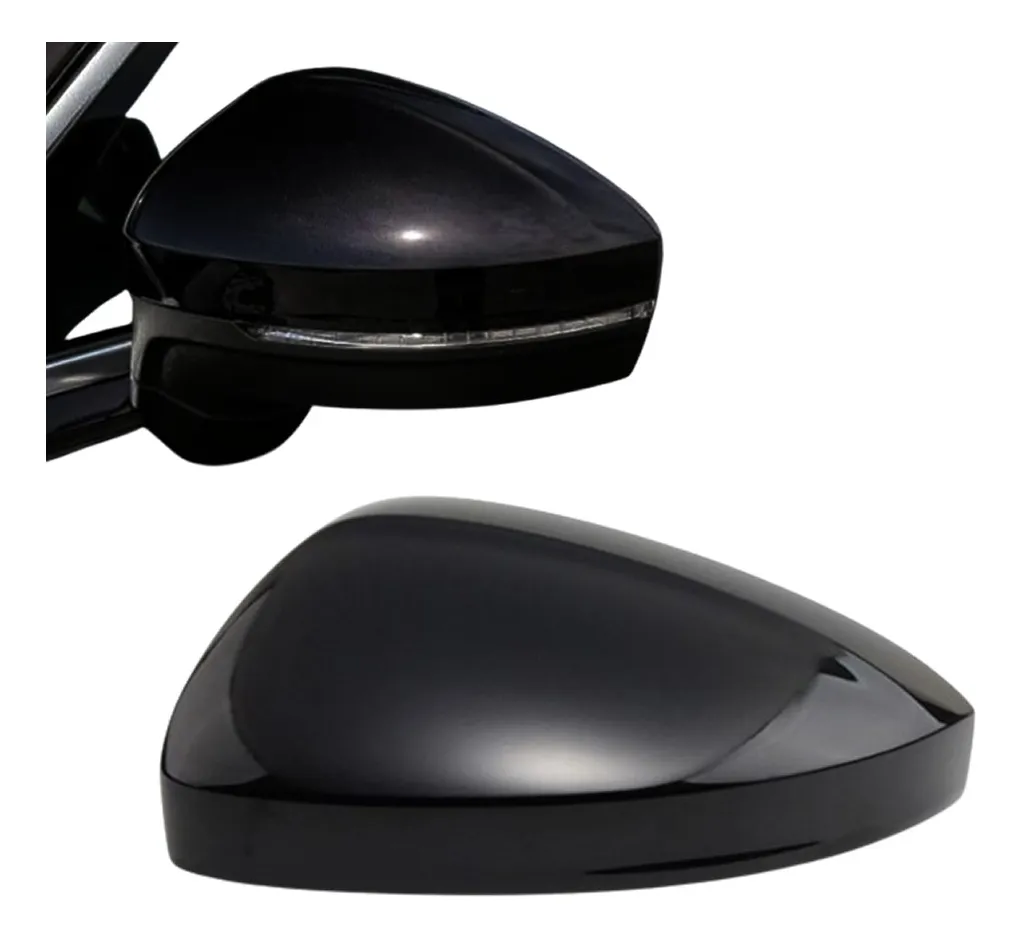 Cubierta de espejo retrovisor negra para VW Tiguan 2018 2019 2020 2021 lado izquierdo