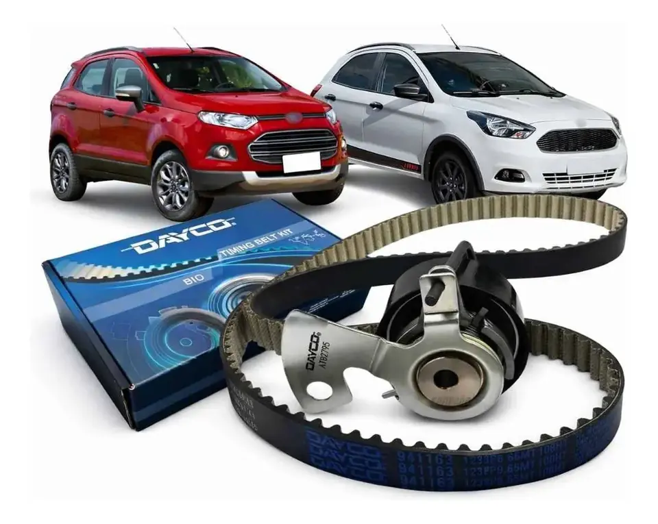 Kit Correa Dentada Dayco para Ford Ka y EcoSport 1.5 12V Dragon 3 Cilindros – Bañada en Aceite