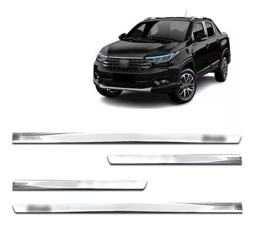 Moldura Lateral Strada 2024 2025 Slim Cromo 4 Puertas