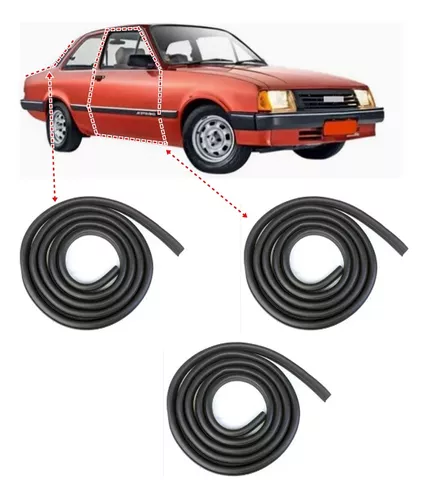 Kit de gomas para todas las puertas y maletero de Chevette