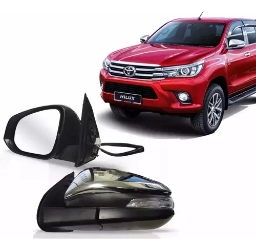 Retrovisor Hilux 16 17 18 2019 2020 2021   Eléctrico Cromado Con Intermitente