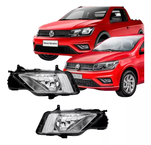 Par de faros antiniebla auxiliares Saveiro Gol G7 2016 2017 2018 Track
