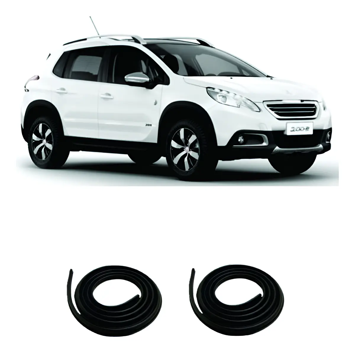 Par Gomas Puertas Peugeot 2008 2014 Hasta 2024.
