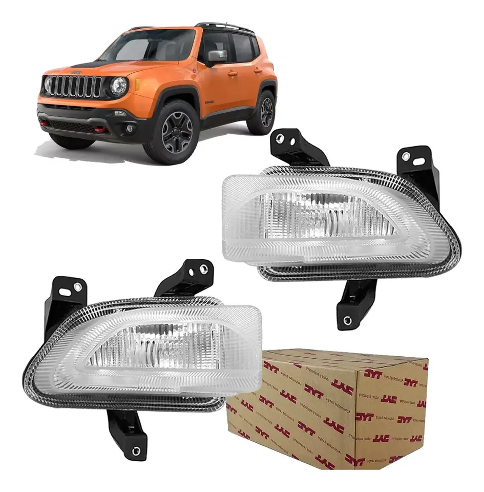 Par de Faros de Luz Diurna Jeep Renegade 2015 a 2018