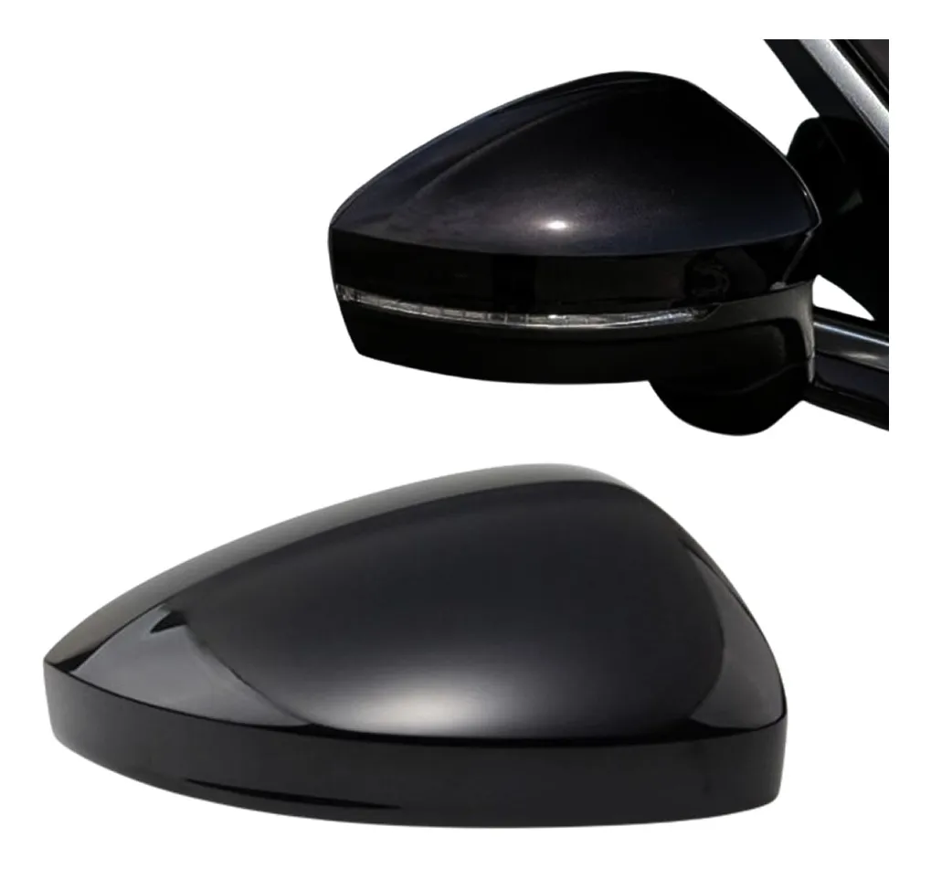 Cubierta de espejo retrovisor negra para VW Tiguan 2018 2019 2020 2021 lado derecho