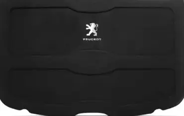 tapa del maletero del Peugeot 2008 (2015 a 2021), con cubierta de moqueta.