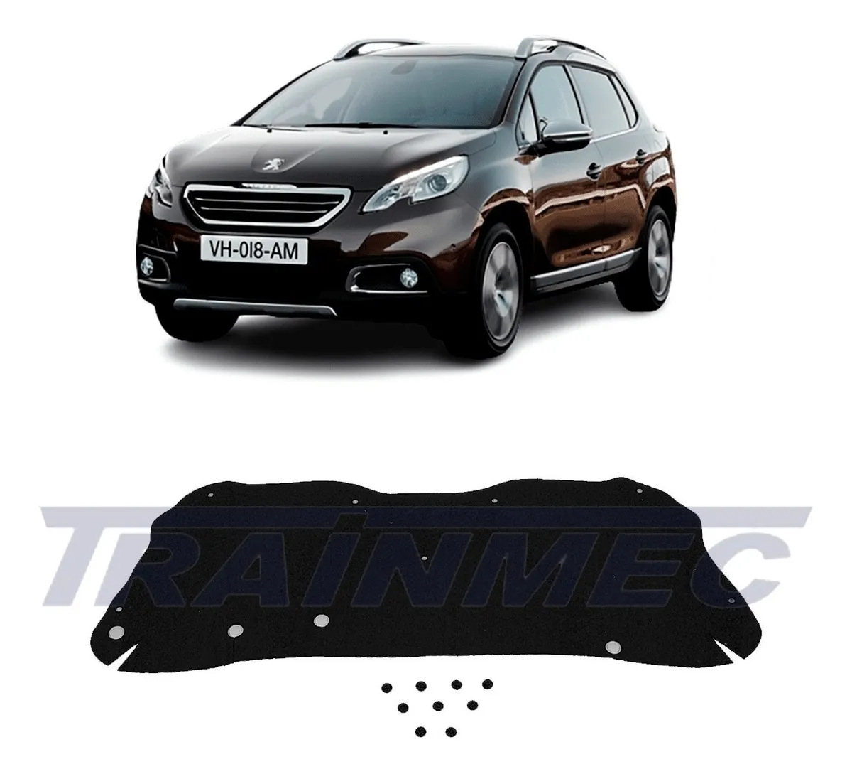 Forro Capot Peugeot 2008 2015 - 2020 Trainmec Laser Cut