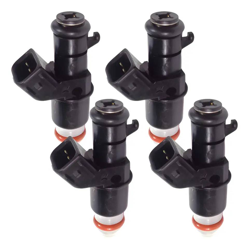 Kit de 4 inyectores de combustible para Honda Fit 1.4 8v (2009, 2010, 2011, 2012, 2013; 2014, 12v)