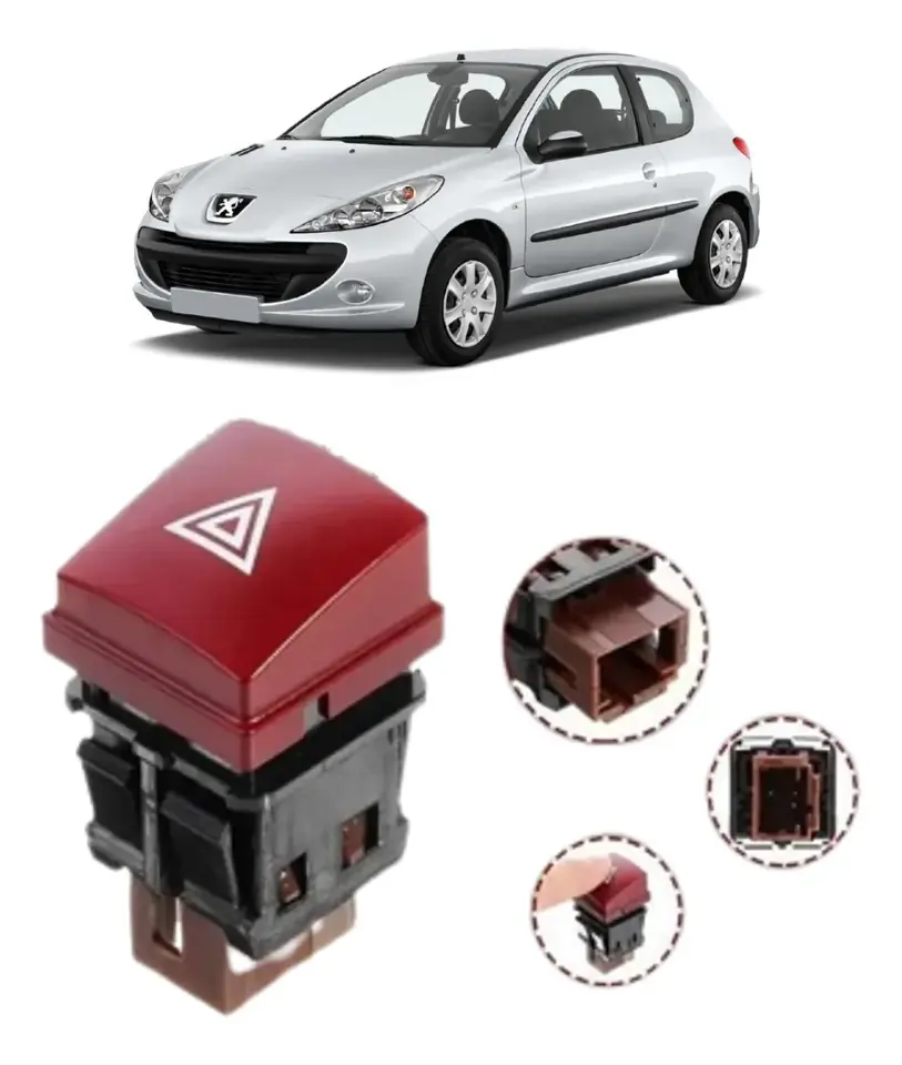 Botón de luces de emergencia para Peugeot 207 - Original 96472122