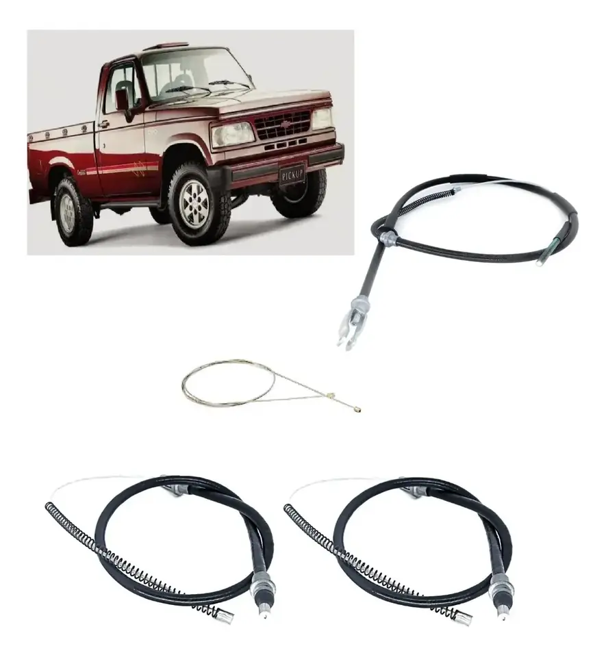 Kit completo de cables de freno de estacionamiento trasero para A20, C20, D20 (1985–1988)