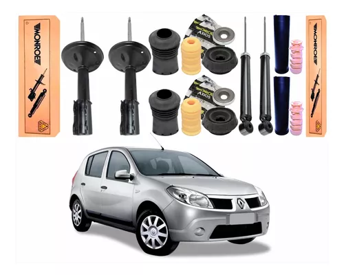 Kit 4 Amortiguador Sandero 2011 2012 2013 2014 Monroe + Axios