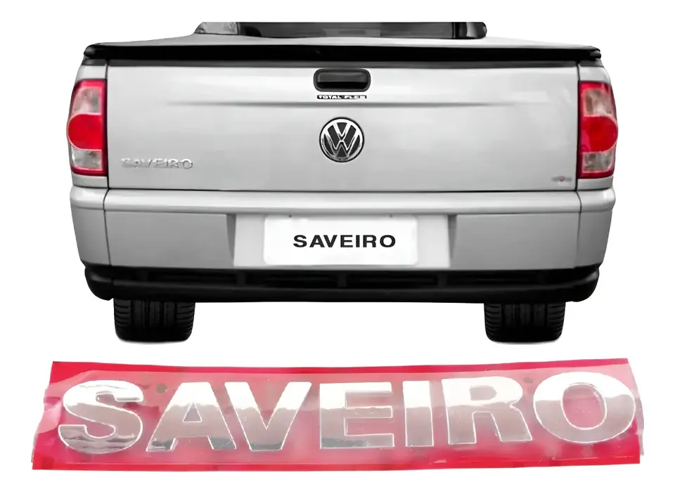 Emblema Saveiro cromado para Saveiro G3 G4 2000/2009