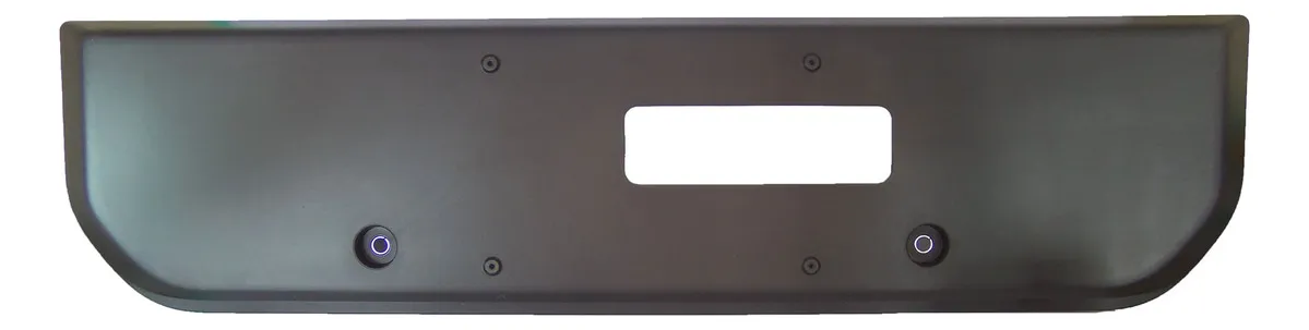 Soporte Marco Matrícula Trasero Fiat Strada 2014 2015 2016 Color Gris