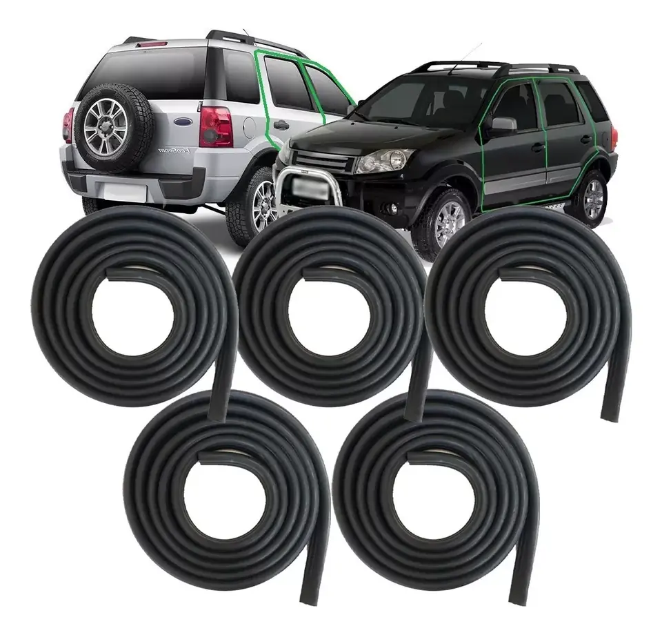 Kit Sellos Gomas 4 Puertas Y Maletero Ecosport 2006 2007 2008