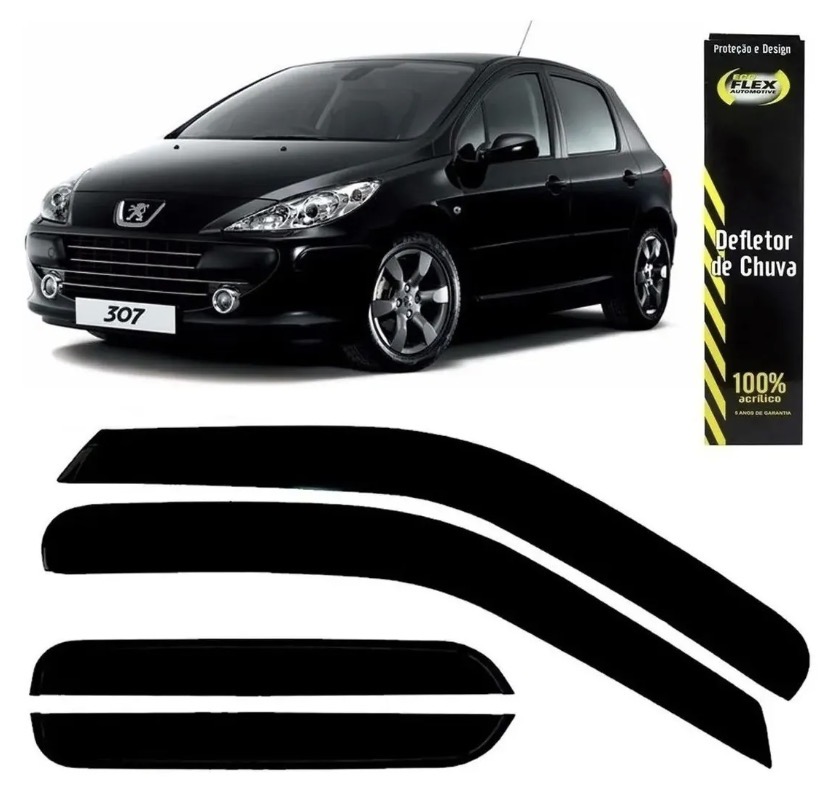 Canaleta Lluvia Peugeot 307 Hatch Sedan 2001 al 2012 4 Puertas