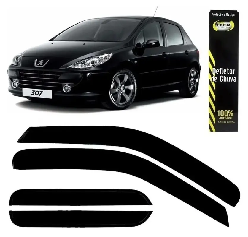 Canaleta Lluvia Peugeot 307 Hatch Sedan 2001 al 2012 4 Puertas
