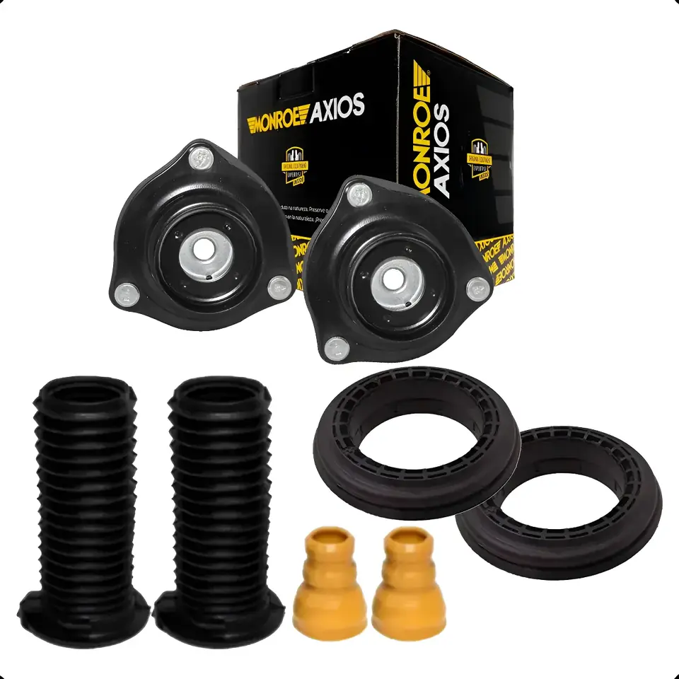 Kit de soportes de amortiguador delantero Axios (juego de 2) + tope de suspensión y guardapolvo – Civic 2006–2016