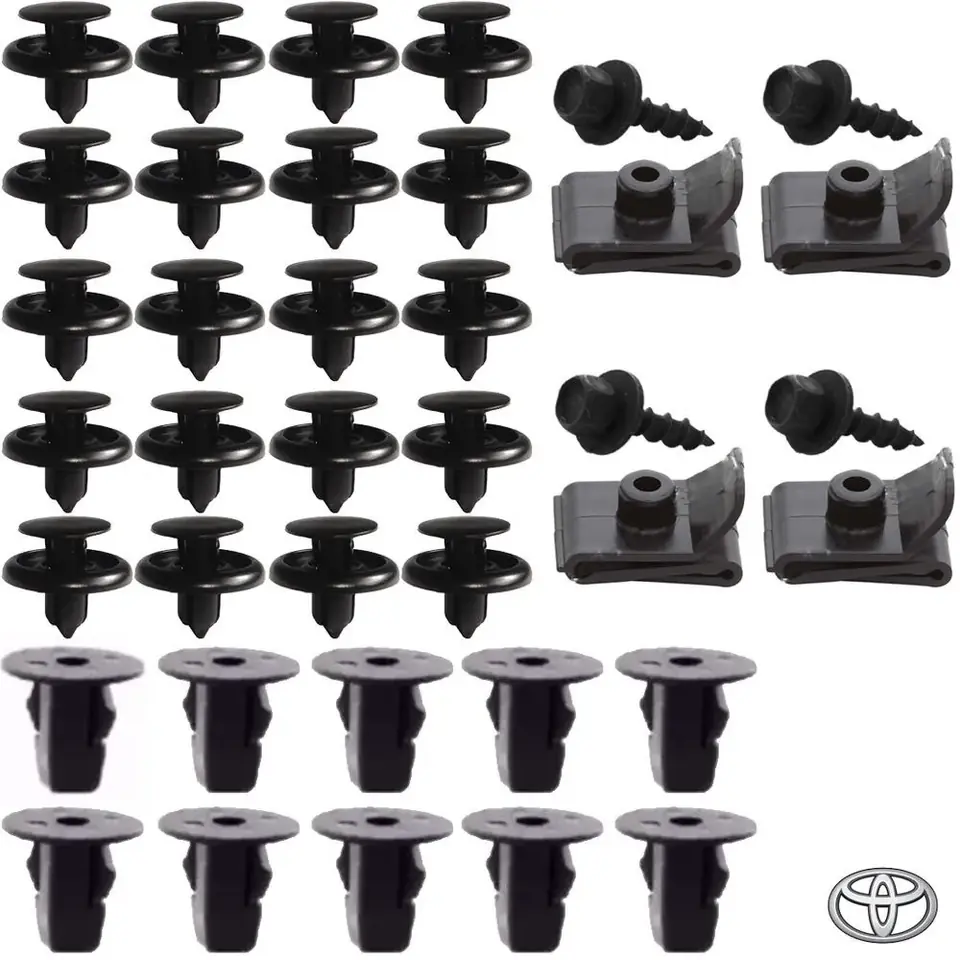 Kit de 38 Presillas y Sujetadores de guardabarros Corolla Fielder Etios
