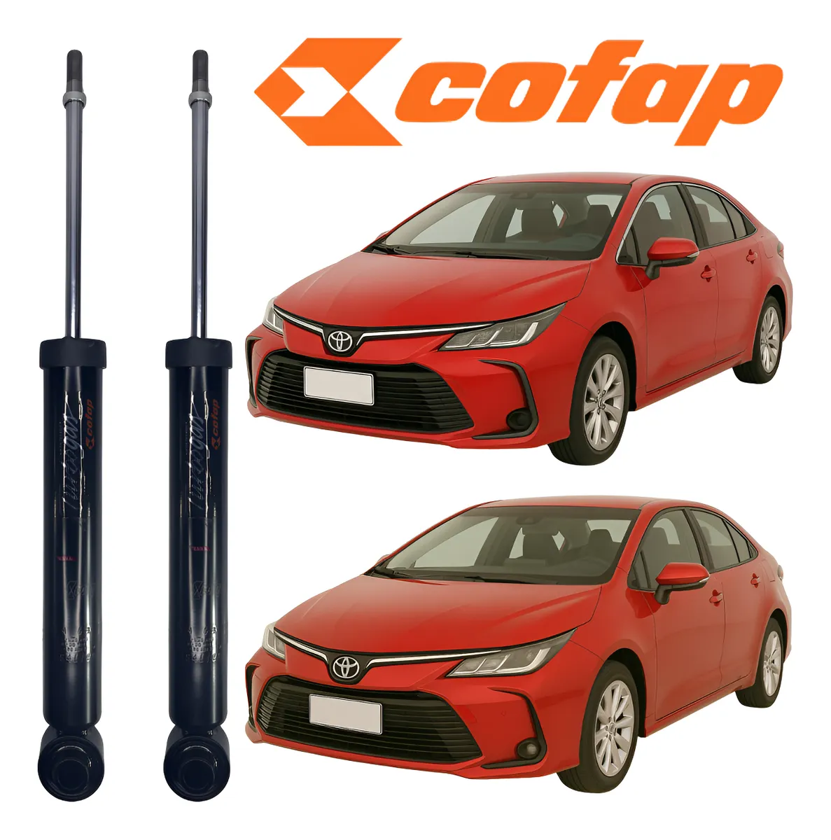 Par de amortiguadores traseros Corolla 2020 2021 2022 2023 2024 25