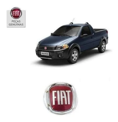 Emblema Fiat Strada delantero año 2016, original