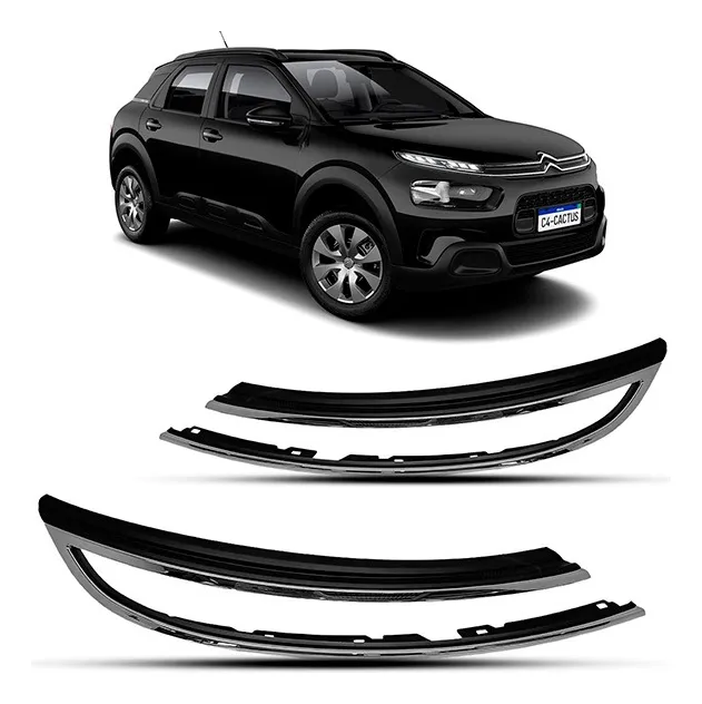 Par de Frisos de Farol con Moldura Cromada para Citroën C4 Cactus Feel 2019–2024
