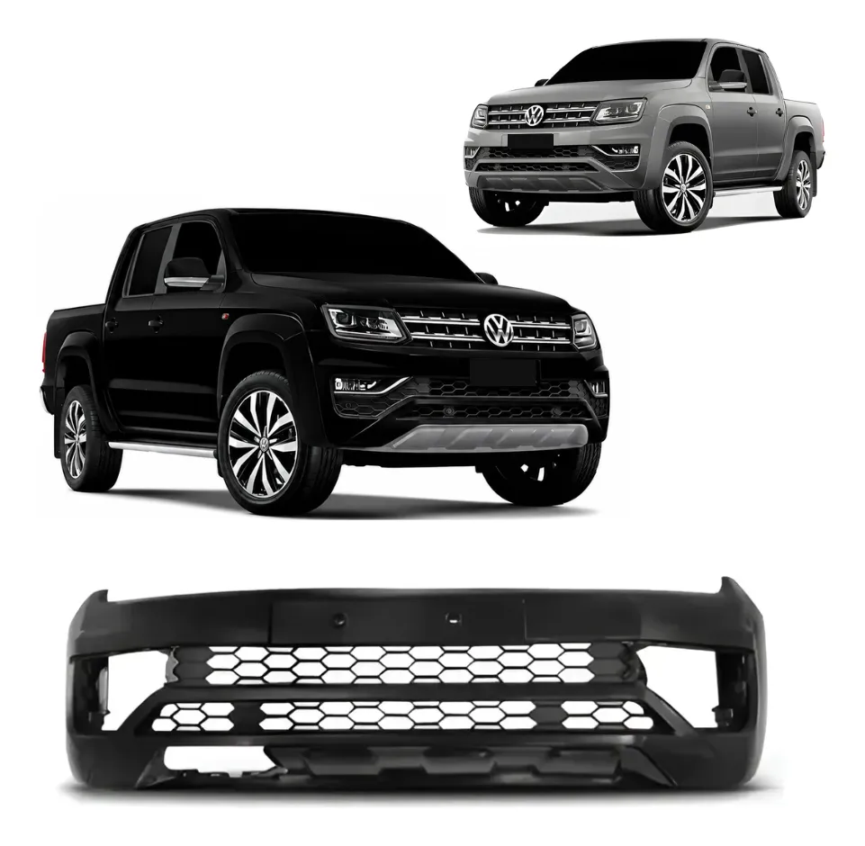 Paragolpes Delantero para Volkswagen Amarok 2017 a 2021 con Rejilla Negra