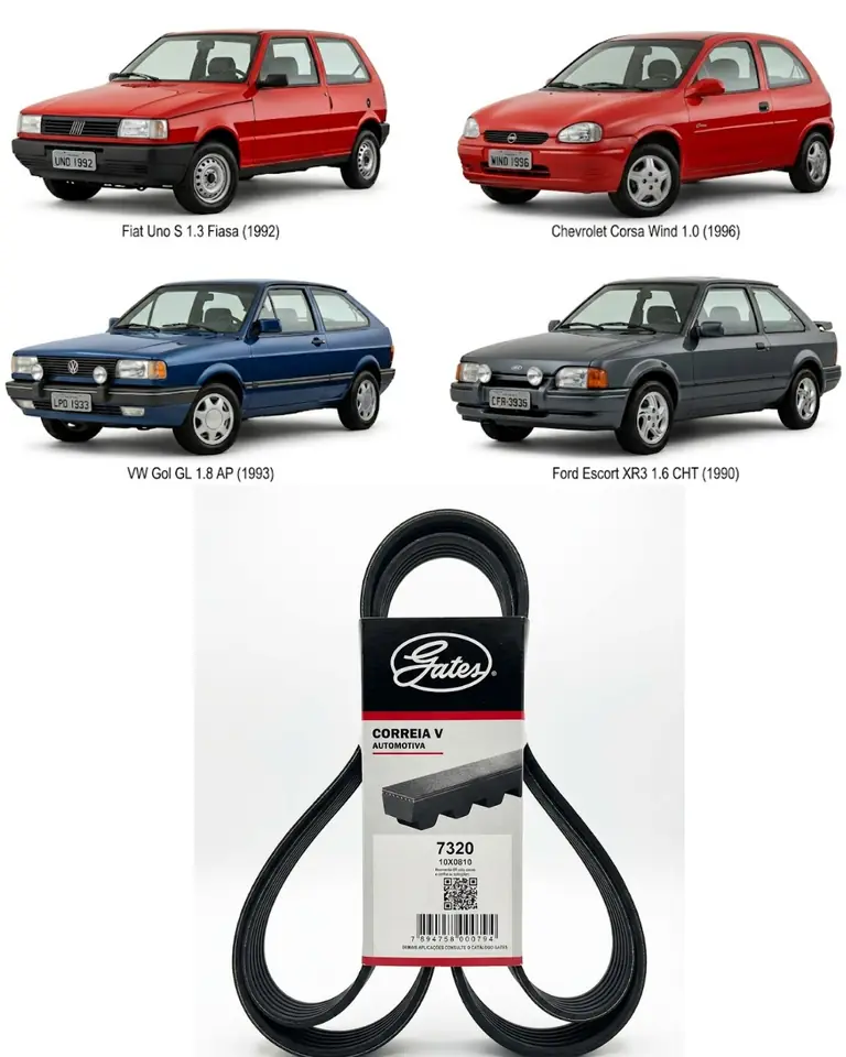 Correa en V Automotriz Gates 7320 (10X0810)